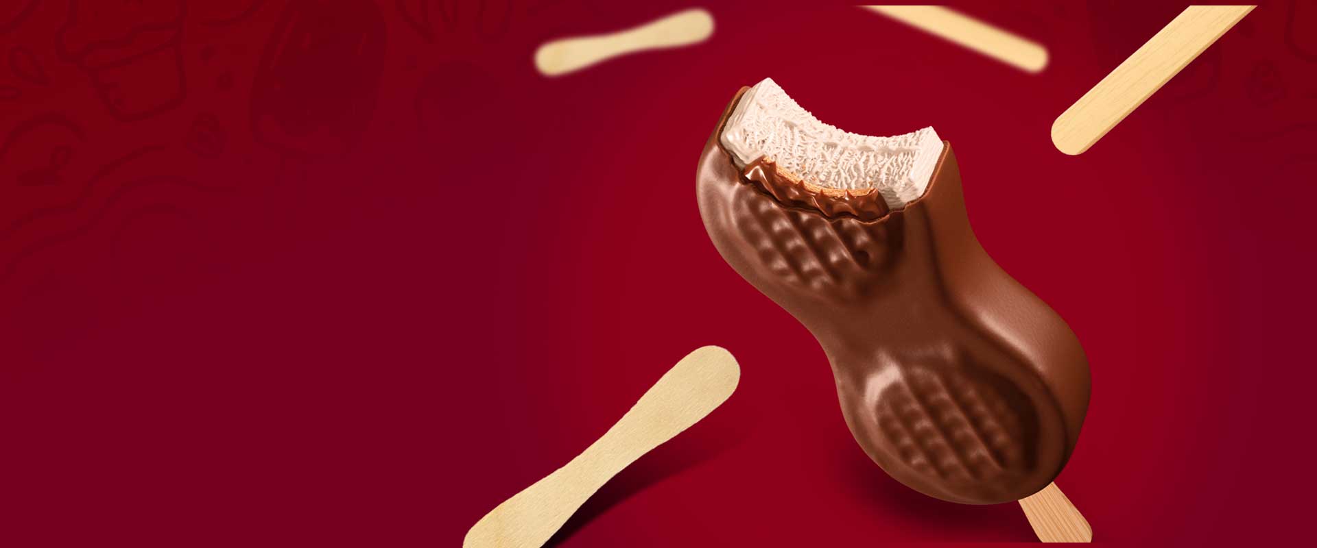 Picolé de chocolate e palitos para sorvete Artika Foods